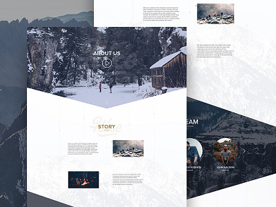 Hike - Travel Website - About Us design free hike landing minimal online travel ui ux web website