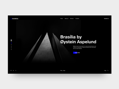Architime - Architecture Studio Website architecture design free landing minimal online typography ui ux web website