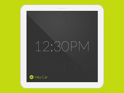 inCar Home home screen incar touch free ui ux voice control