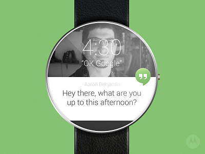 Moto 360 - G+ Chat moto360 ui ux