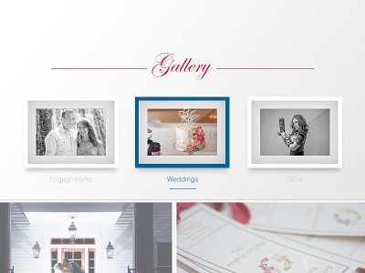 PushPin Events - Gallery Page gallery pushpin ui ux web design