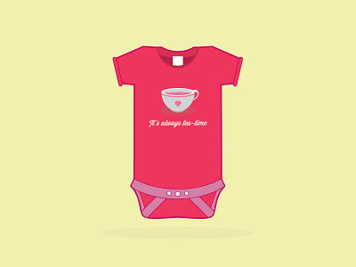 It's Always Tea-time baby onsie