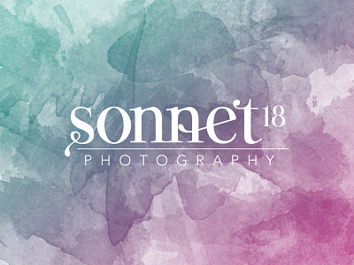 sonnet18 Logo logo photography typography watercolor