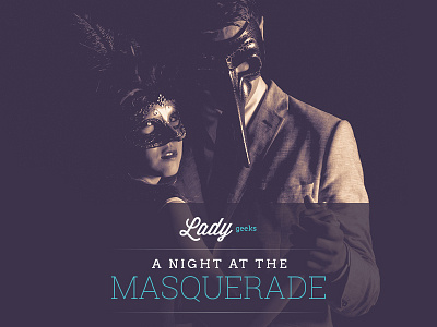 Web Banner - Night at the Masquerade photography web banner