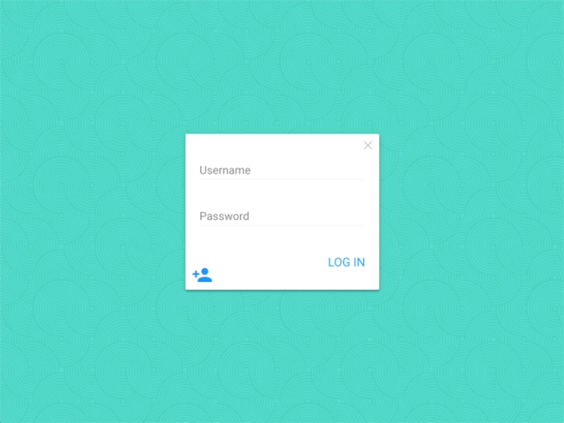 Material Login Box By Aaron Benjamin On Dribbble