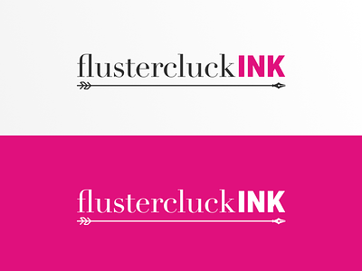 Flustercluck Logo arrow ink logo tshirt