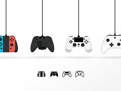 Console controls console control icon illustration video games