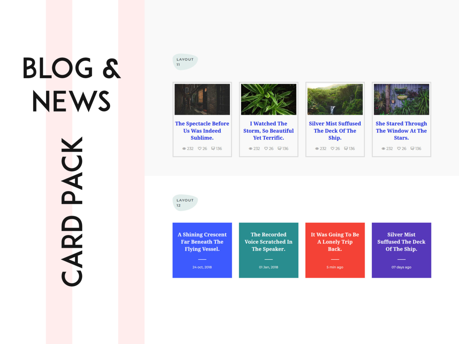 Blog and News Card Pack CSS Plugin by Md Sojon Islam on Dribbble