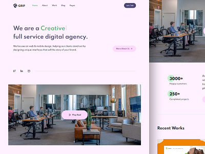 Grip - Digital agency landing page