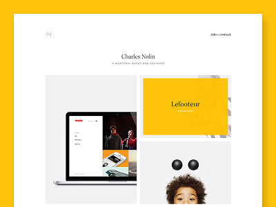 Portfolio clean portfolio simple webdesign website