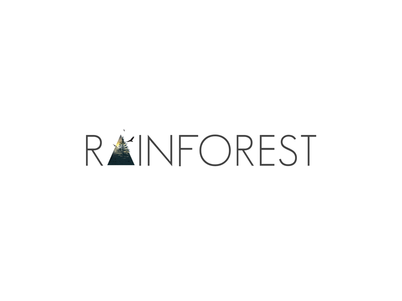 Rainforest dynamic logo animation design dynamic logo