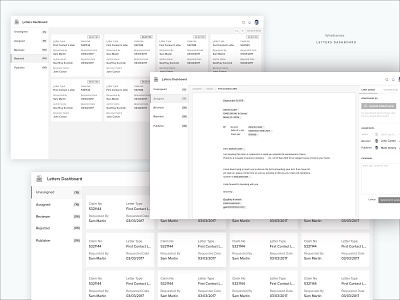 Letters Wireframes design experience exzeo letters research userflow ux ux design wireframes