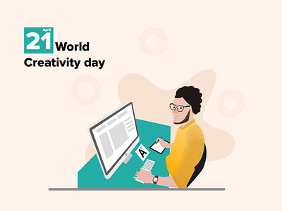 World creativity day 21 affinitydesigner creativity dailyui design design art minimalist world