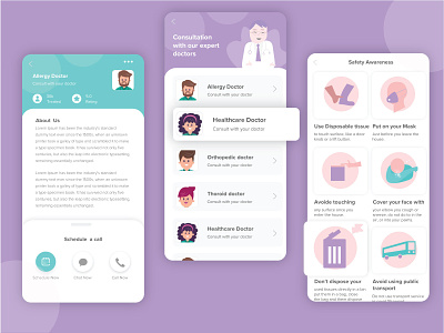 Health care category UI app category design details dribbble ios minimalist safety awareness ui uiux