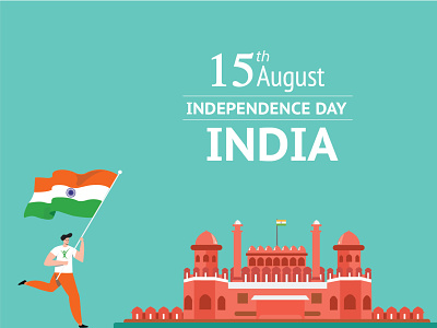 15 Aug Independence day 15 august dailyui design dribbble flag illustration design independenceday india