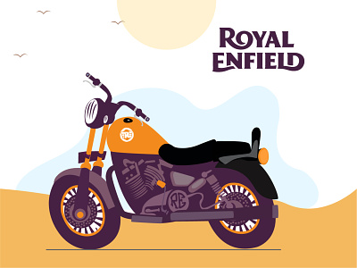 Royal enfield illustration