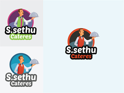 Cateres Logo Design 3d logo animation art branding caterer design food icons illustration logo 3d ui vector