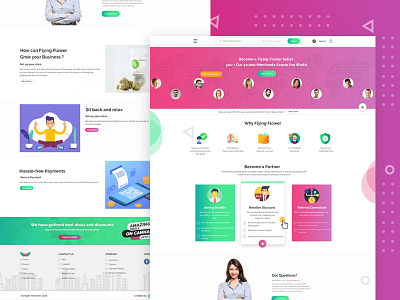 Seller User Interface Mockups apps cannabies dailyui design discount experience flowers flying illustration marijuana merchant network offers section seller trend typography uiux ux website