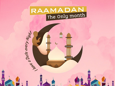 Ramadan Kareem dailyui dates design dribbble happyness illustration months prayer ramadan worship