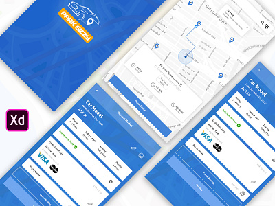 Park Ezzy App Concept dailyui design dribbble ios location parkingapp uiux