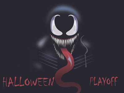 Halloween playoff! Venom contest custom giveaway illustration rebound stickers