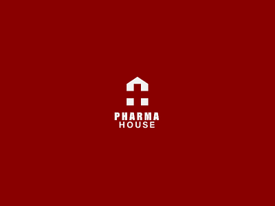 Pharma House logo concept pharma mark house logo