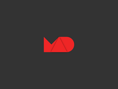 MAD concept creative design illustration logo mad monogram nikstudio red simple typography
