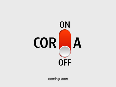 corona off concept coronaoff coronavirus creative design poster poster design print ad stopcorona vector