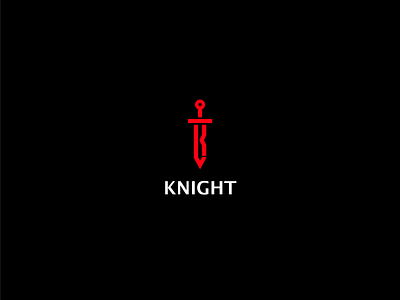 KNIGHT 99designs creative knight logo knights logo mark monogram nikstudio simple sword vector