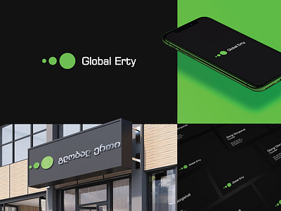 Rebranding of Global Erty branding creative global erty logo green logo simple symbol telecommunications