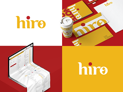 hiro branding creative design logo monogram textlogo ui ux