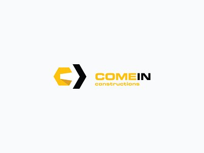 COMEIN Constructions 3d 99designs arrow c cominconstructions concept construction logo creative monogram simple vector yellow