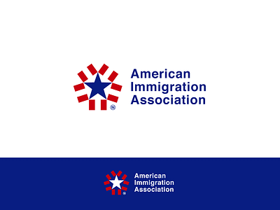American Immigration Association arrow arrows branding concept illustration mark negative space nikstudio symbol usa usa flag vector