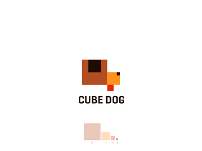 Cube Dog branding concept creative cube cube dog dog logo illustration simple