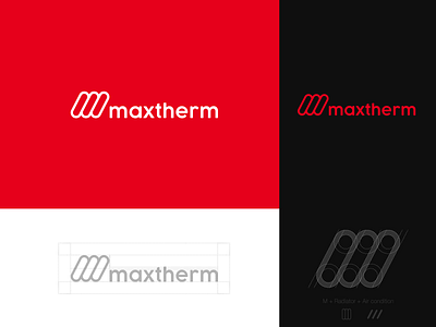 Maxtherm Rebranding brand branding simple symbol