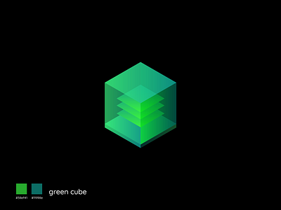 Green Cube branding creative cube design green green cube illustration symbol vector