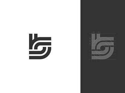bs monogram (concept) black branding bs monogram concept creative illustration lineart logo mark monogram letter mark monogram logo simple symbol typography