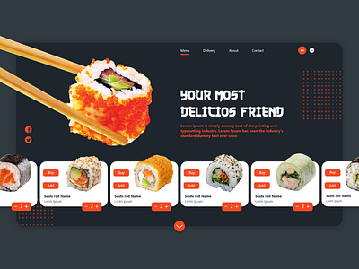 Sushi Landing Page