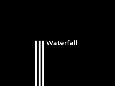 Waterfall black branding creative design illustration logo monogram simple vector waterfall waterfall logo