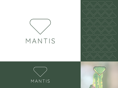 mantis branding concept design illustration jewelry logo mantis mantis logo minimalistic simple symbol
