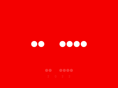 Happy New 2022! 2022 branding concept creative design hangover illustration logo mark new year simple symbol