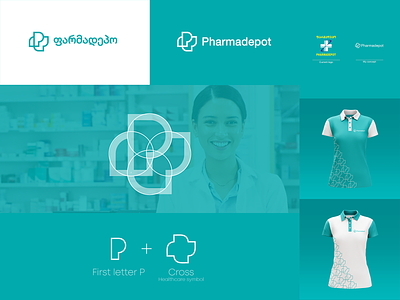 Pharmadepot logo redesign concept branding concept creative design logo mark pharma pharmadepot simple symbol