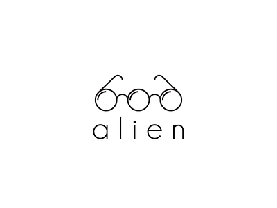 alien alien branding concept creative logo simple