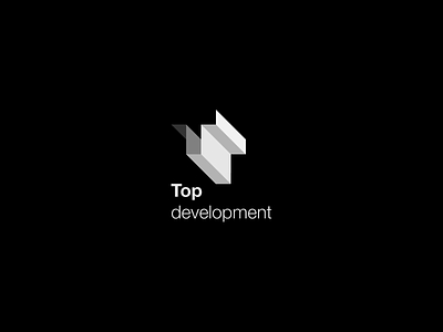 Top development 3d architecture branding creative development logo structure symbol top