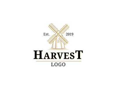 Harvest Logo concept creative forsale harvest harvestlogo illustration logo mark mill milllogo nikstudio simple symbol vector