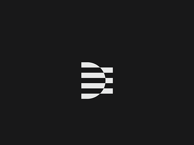 DE Monogram black concept creative design illustration logo mark monogram nikstudio simple symbol typography vector