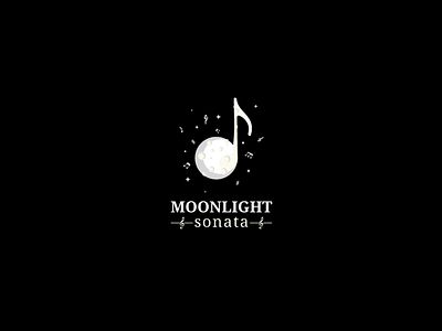 Moonlight Sonata beethoven black concept creative illustration moon moonlight nikstudio note sonata space
