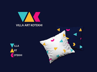 Villa Art Kotekhi colorful creative logo monogram nikstudio simple symbol typography vector villa
