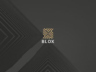 BLOX building company construction creative logo mark nikstudio simple symbol