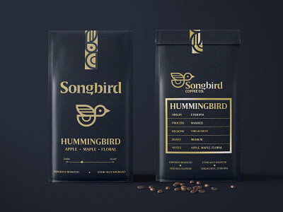 Songbird Coffee Co. branding coffee design iconography logo packaging vector